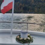 Urne bereit zum Ablassen in die Donau